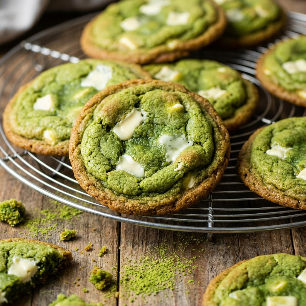 Matcha White Chocolate Cookies